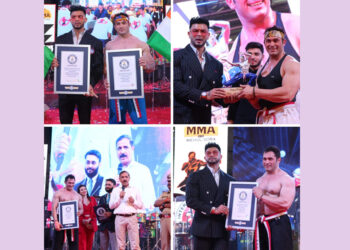 India’s Fitness & Youth Icon Sahil Khan and Martial Arts Vispy Kharadi set a Guinness World Record