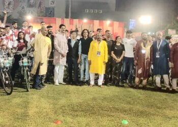 Surat District Cricket Association creates a history by organizing first ever ‘Cycle Dandiya’ under the direction of IMIT Group
